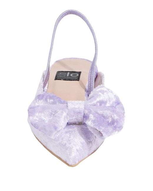 Islo Isabella Lorusso Purple Ballet Flats Textile Fibers