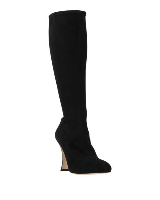 Sergio Rossi Black Boot Leather