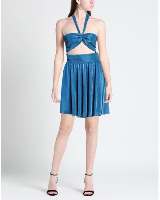 FACE TO FACE STYLE Blue Mini Dress