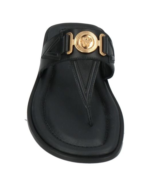 Versace Black Thong Sandal for men