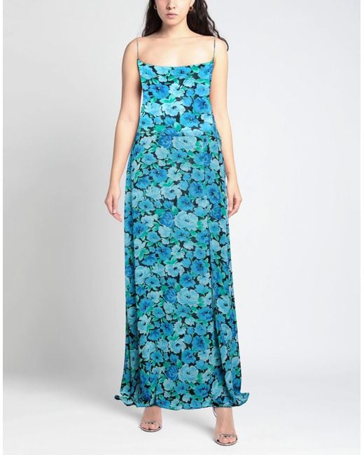 ROTATE BIRGER CHRISTENSEN Blue Maxi-Kleid