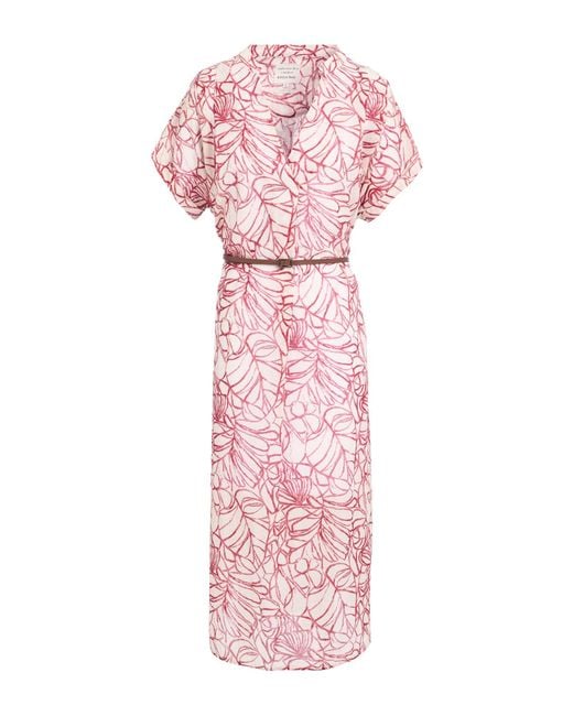 ALESSIA SANTI Pink Midi Dress Cotton