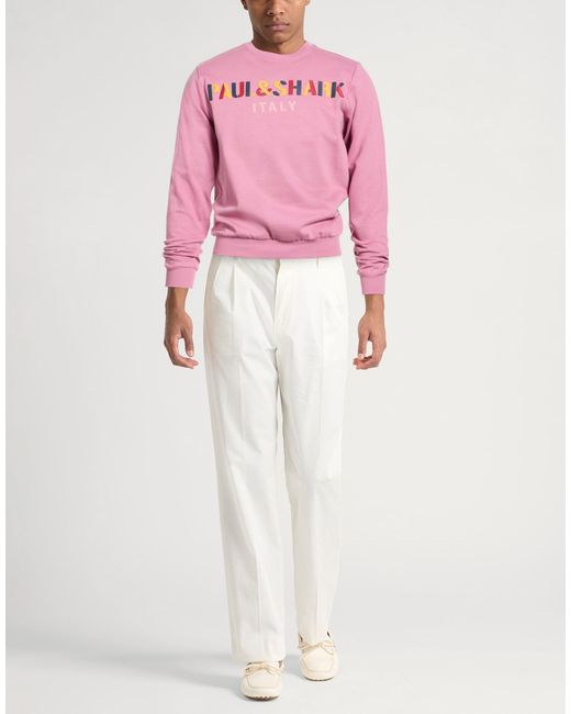Paul & Shark Pink Sweatshirt for men