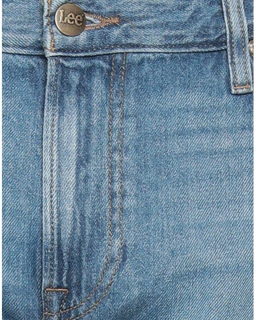 Lee Jeans Blue Denim Shorts for men
