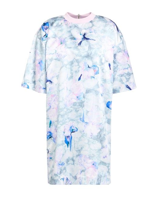 Ice Play Blue Mini Dress Polyester, Elastane