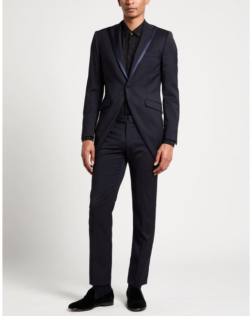 Tombolini Blue Midnight Suit Virgin Wool for men