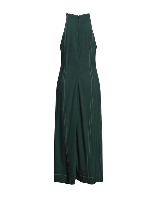 Ganni Green Midi-Kleid