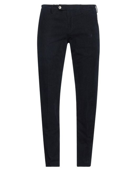Michael Coal Blue Pants Cotton, Elastane for men
