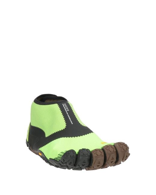 VIBRAM FIVE FINGERS by SUICOKE Green Lime Sneakers Textile Fibers for men