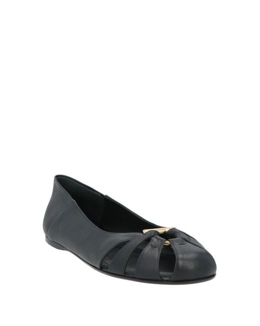 Ferragamo Black Ballet Flats