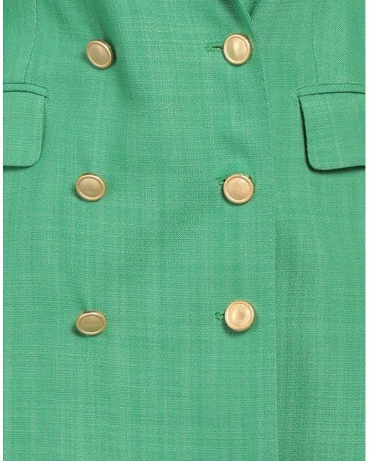 Tagliatore 0205 Green Blazer Viscose, Polyamide, Lyocell