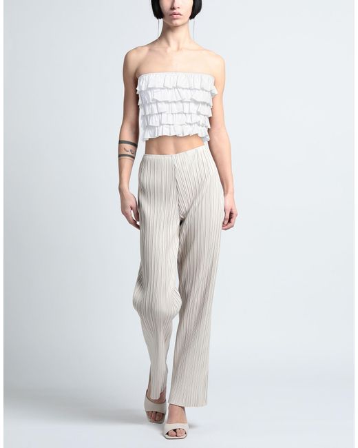 THE M.. White The Top Cotton, Elastane