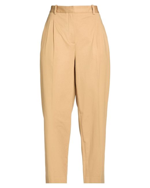 Circolo 1901 Natural Camel Pants Cotton, Elastane