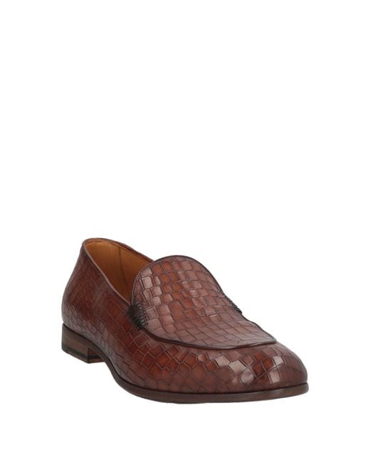 Pantanetti Brown Loafers Leather for men