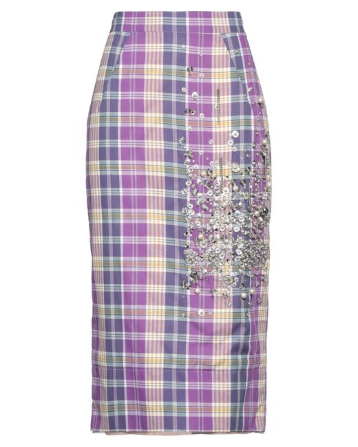 N°21 Midi Skirt in Purple | Lyst