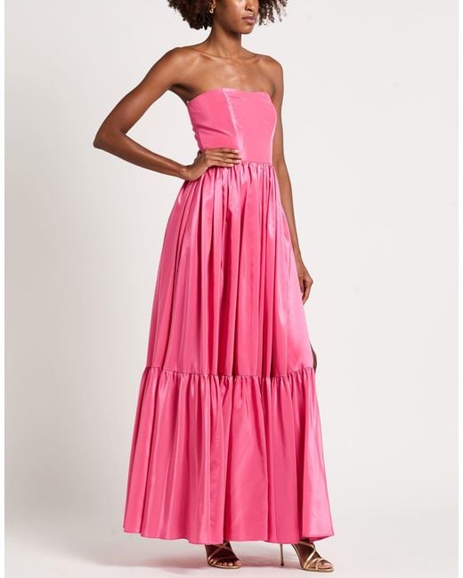 SILENCE LIMITED Pink Fuchsia Maxi Dress Polyester
