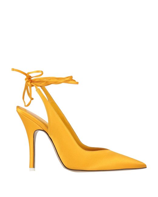 The Attico Metallic Pumps Textile Fibers