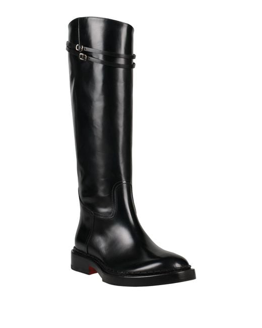 Santoni Black Stiefel