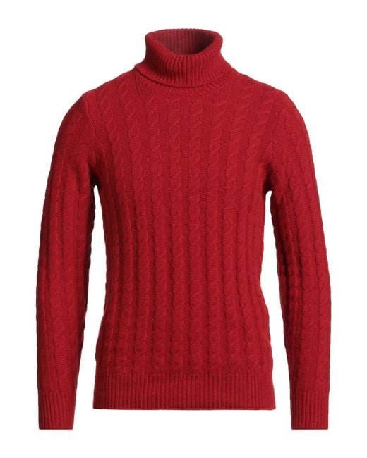 Zanone Red Turtleneck for men