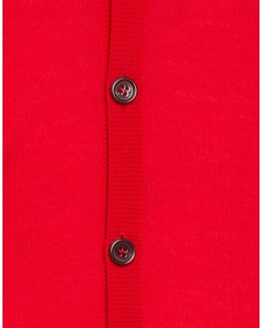 Raf Simons Red Sweater Virgin Wool for men