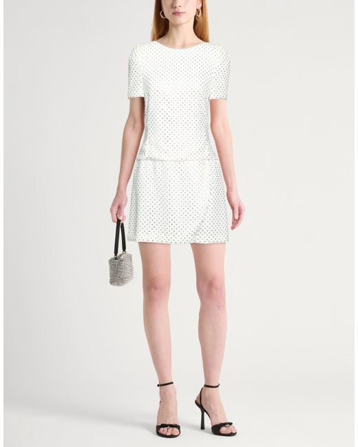 Amen White Mini Dress Polyester