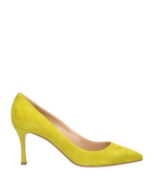 Sergio Rossi Yellow Pumps Leather