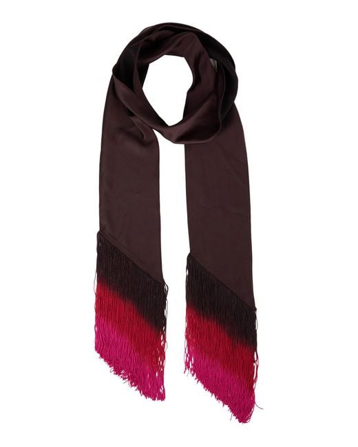 ANDAMANE Red Dark Scarf Polyester