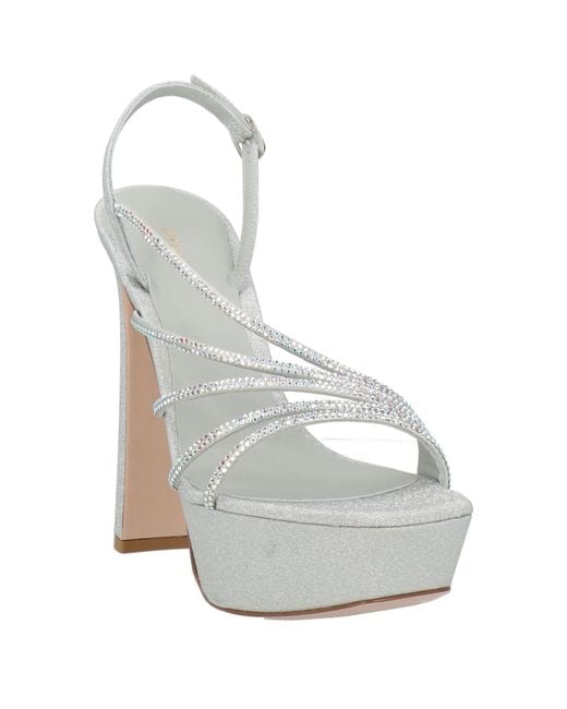 Le Silla White Sandals