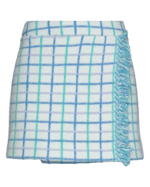Giada Benincasa Blue Mini Skirt