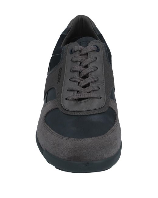 Geox Leather Low-tops & Sneakers in Grey (Gray) for Men - Lyst