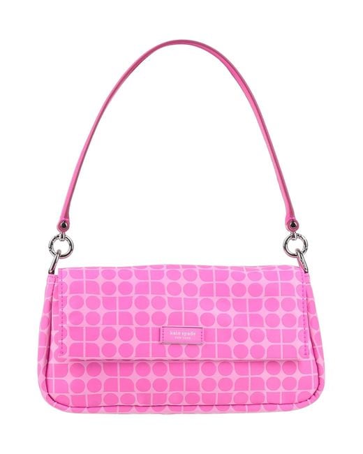 Kate Spade Pink Fuchsia Handbag Textile Fibers