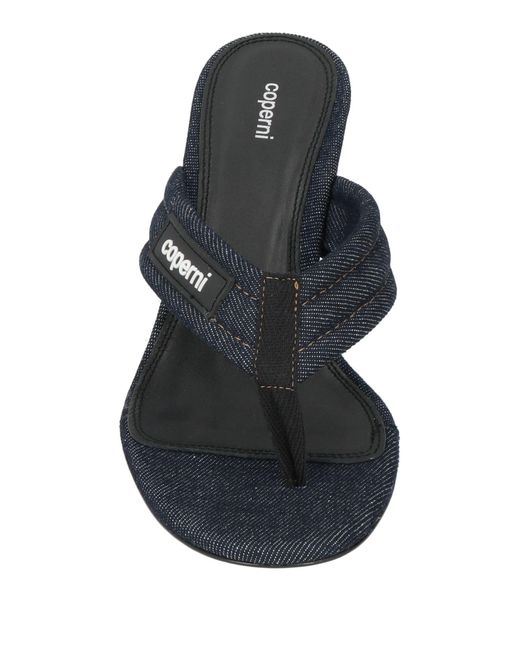 Coperni Blue Thong Sandal