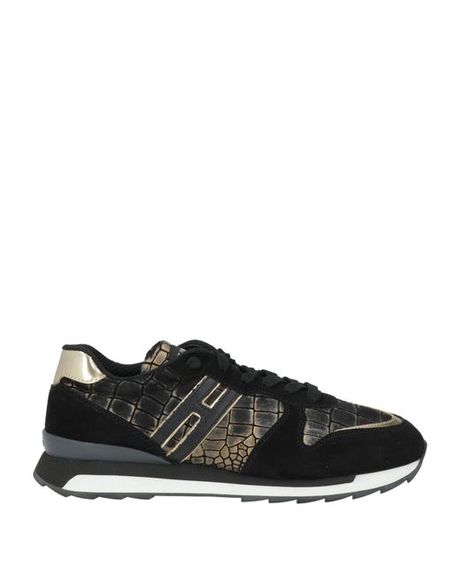 Hogan Rebel Black Sneakers Leather