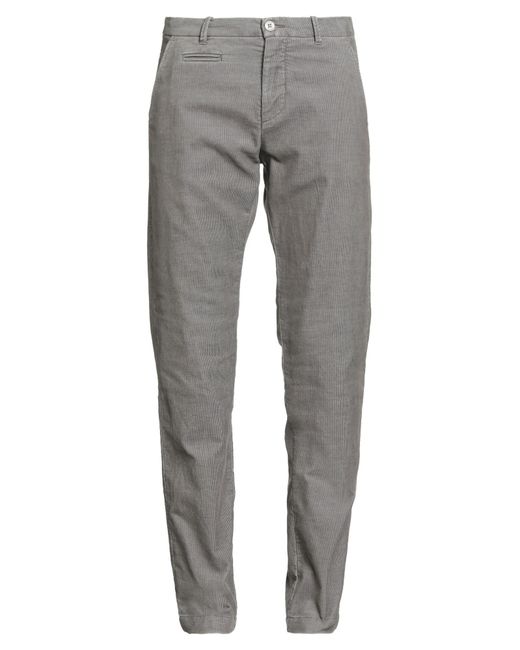 Uniform Gray Pants Cotton, Polyester, Elastane for men