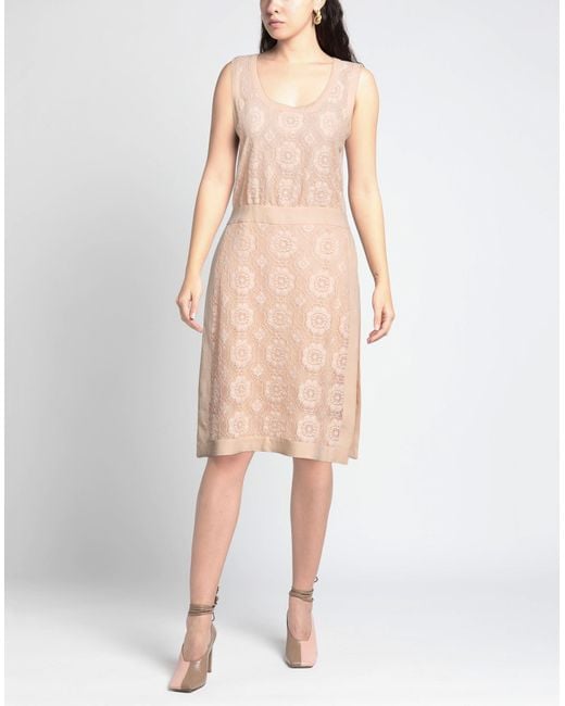 Boutique Moschino Natural Midi Dress
