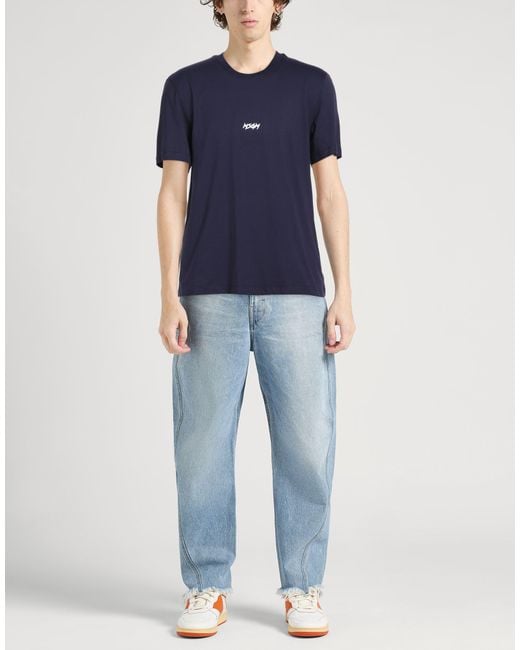 MSGM Blue T-Shirts for men