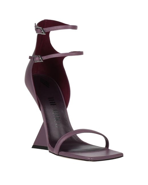 The Attico Purple Sandals Leather
