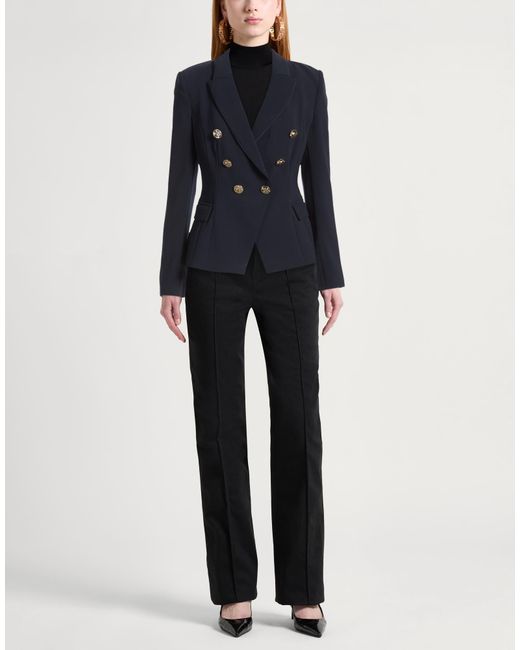 Elisabetta Franchi Blue Blazer Polyester, Elastane