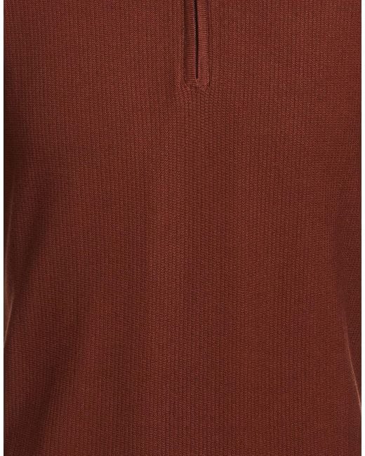 Berna Red Turtleneck for men