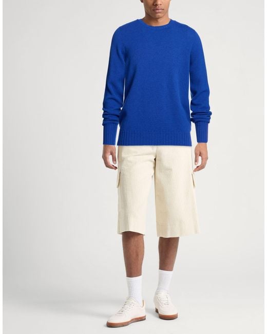Drumohr Blue Sweater Lambswool for men