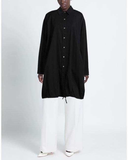 Camisa Knit Knit de color Black