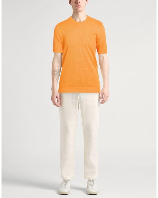 Roberto Collina Orange Sweaters for men