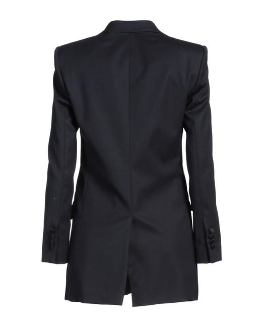 Lardini Black Midnight Blazer Wool, Elastane