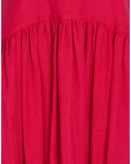 LAVI COUTURE Pink Maxi Dress Linen