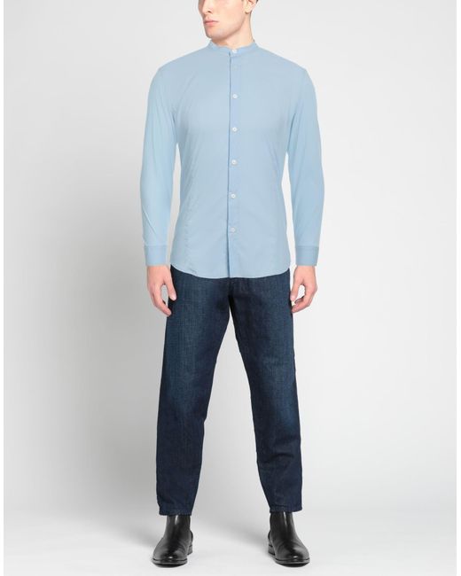 Daniele Alessandrini Blue Shirt for men