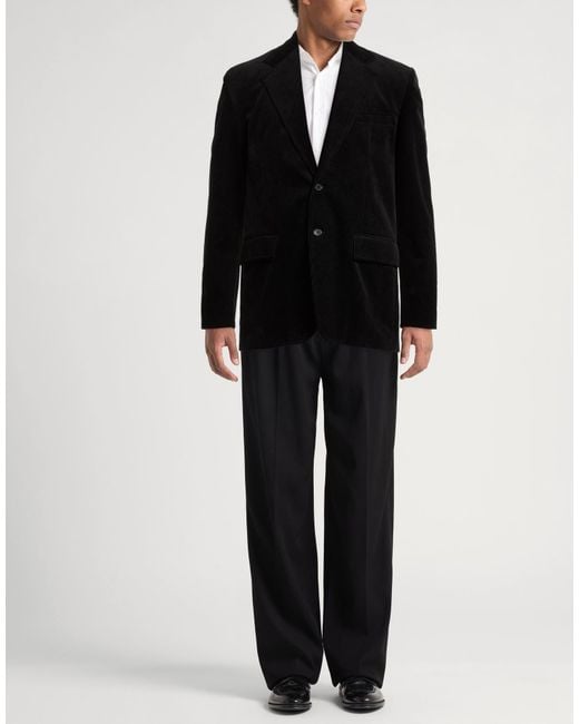 Department 5 Black Blazer Cotton, Elastane for men