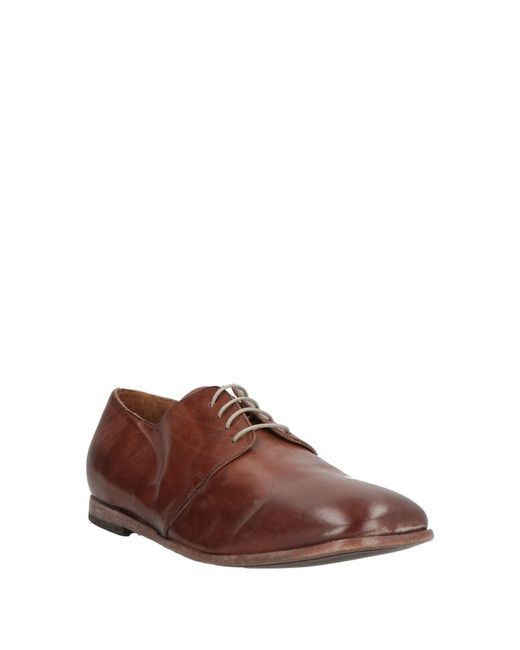 Moma Brown Lace-Up Shoes Calfskin for men