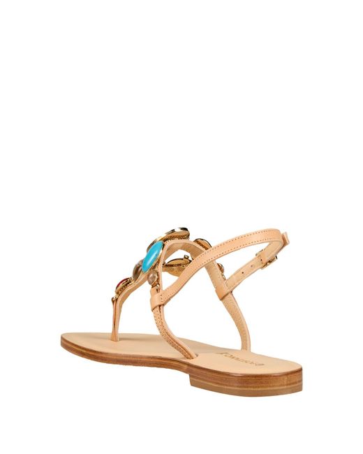 DG POSITANO White Thong Sandal Cowhide