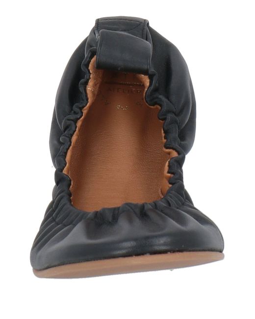 Atp Atelier Black Ballet Flats