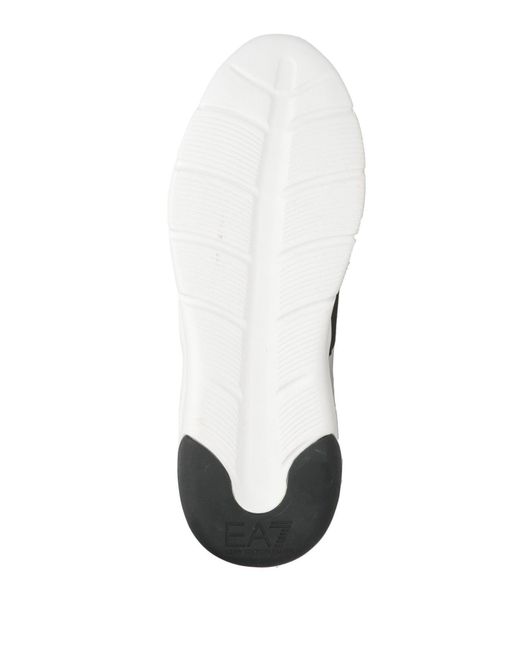EA7 Black Sneakers Polyester, Elastane, Polyurethane